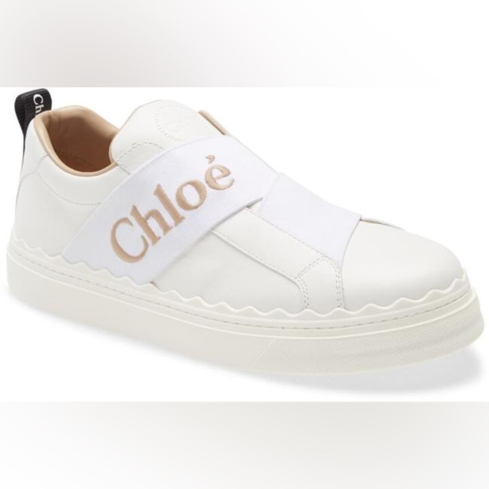 White Chloe Lauren Sneakers